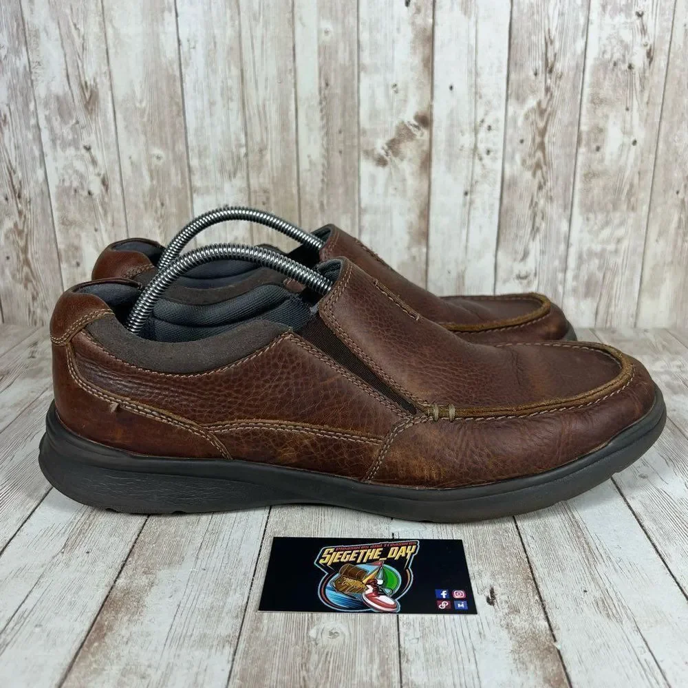 CLARKS LEATHER slip Ons - Mens 13‎